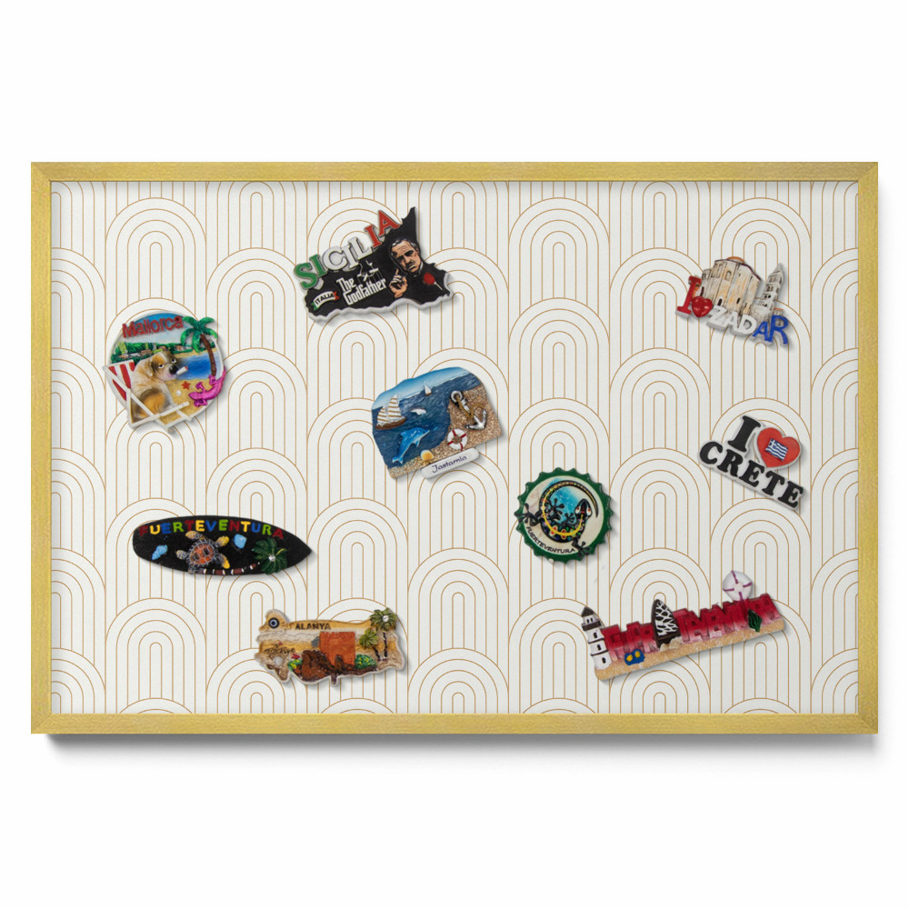 Duża tablica na magnesy z wakacji Linerane regularne łuki