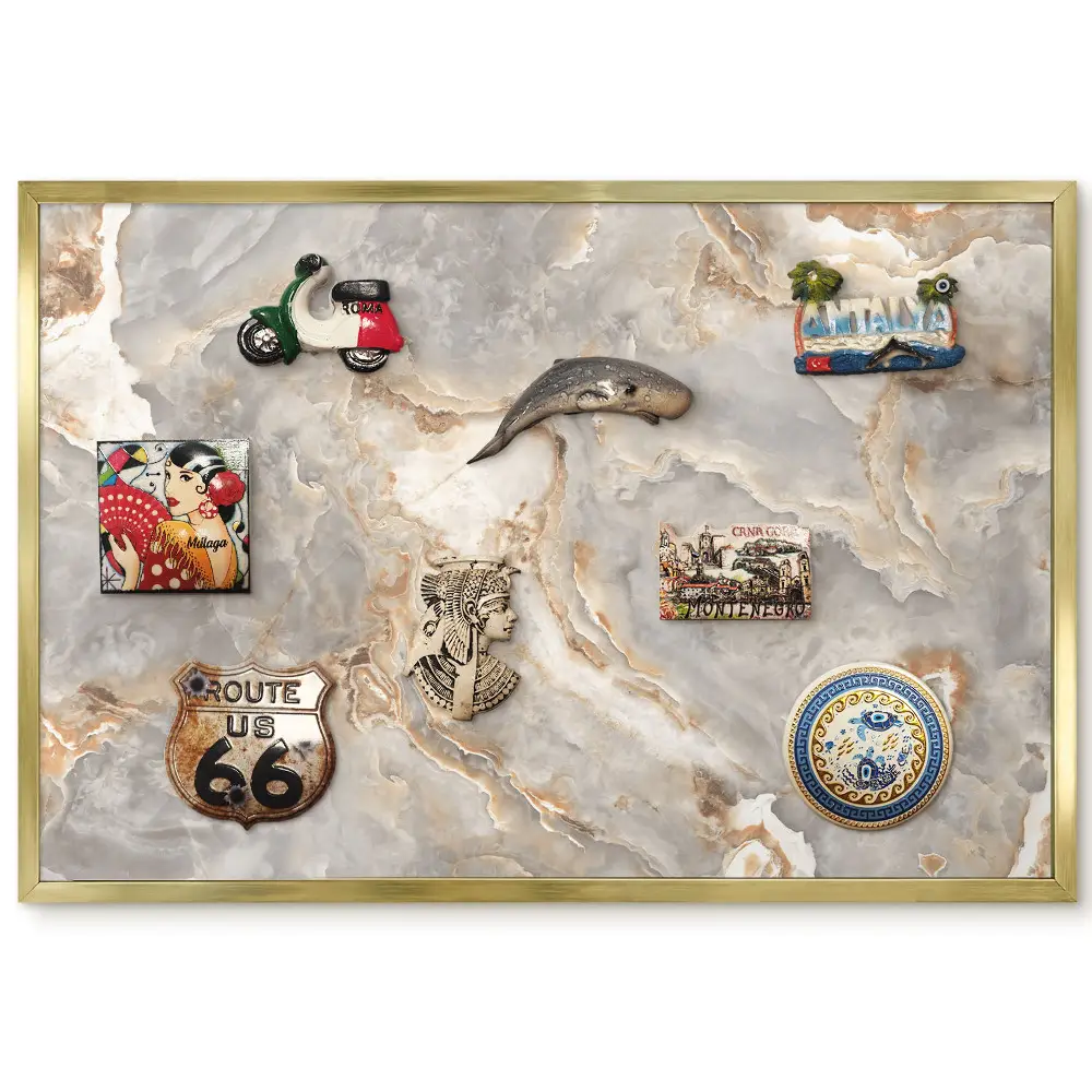 Tablica magnetyczna Abstrakcyjne beże i szarości