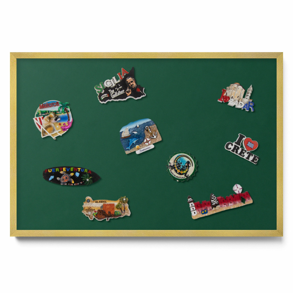 Tablica na magnesy na ścianę Kolor ciemnozielony