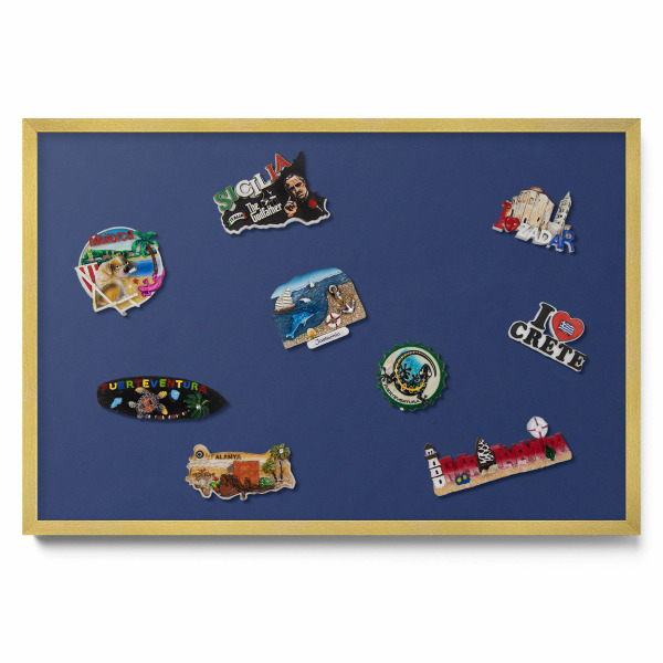 Duża tablica na magnesy z wakacji Kolor granatowy