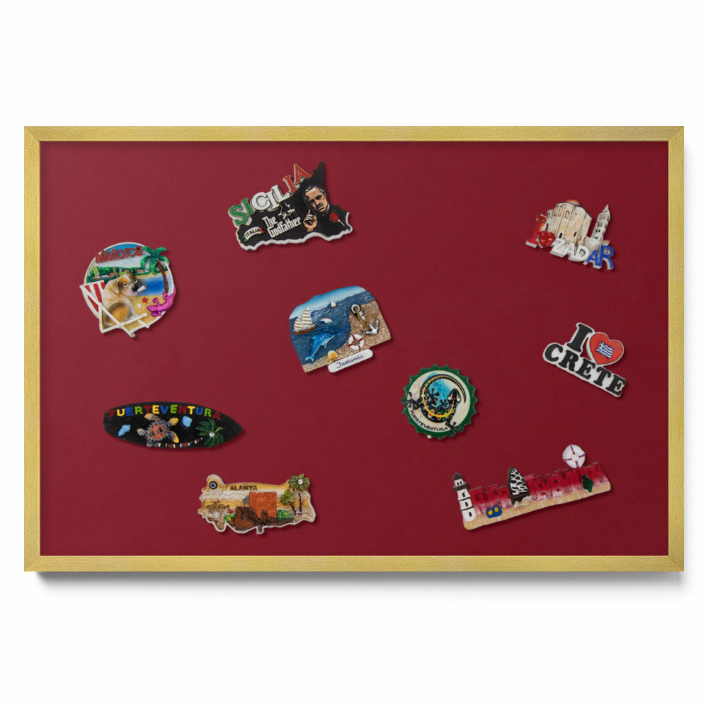 Tablica na magnesy do kuchni Kolor bordowy