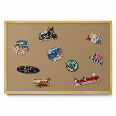 Tablica na magnesy do kuchni Kolor ciemnożółty