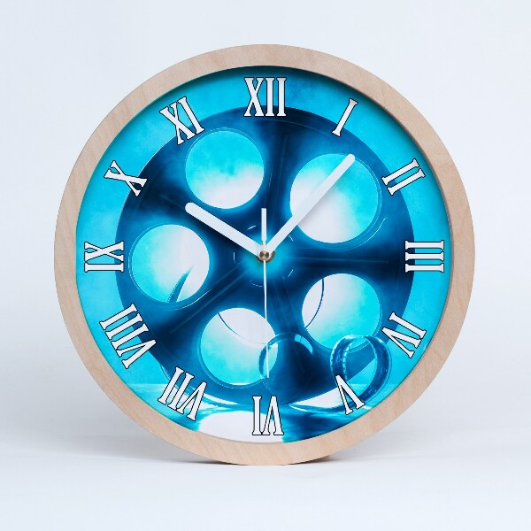 Nowoczesny zegar ścienny Rolka filmu