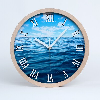 Nowoczesny zegar ścienny Morska woda