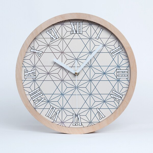 Nowoczesny zegar ścienny Geometryczne tło