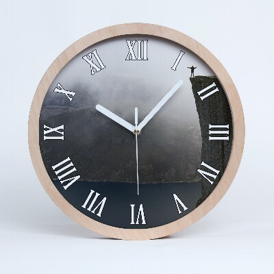 Zegar drewniany Norweski klif