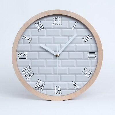 Nowoczesny zegar ścienny Ceramiczna ściana