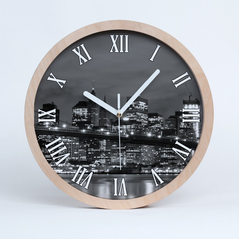 Zegar okrągły Manhattan nowy jork