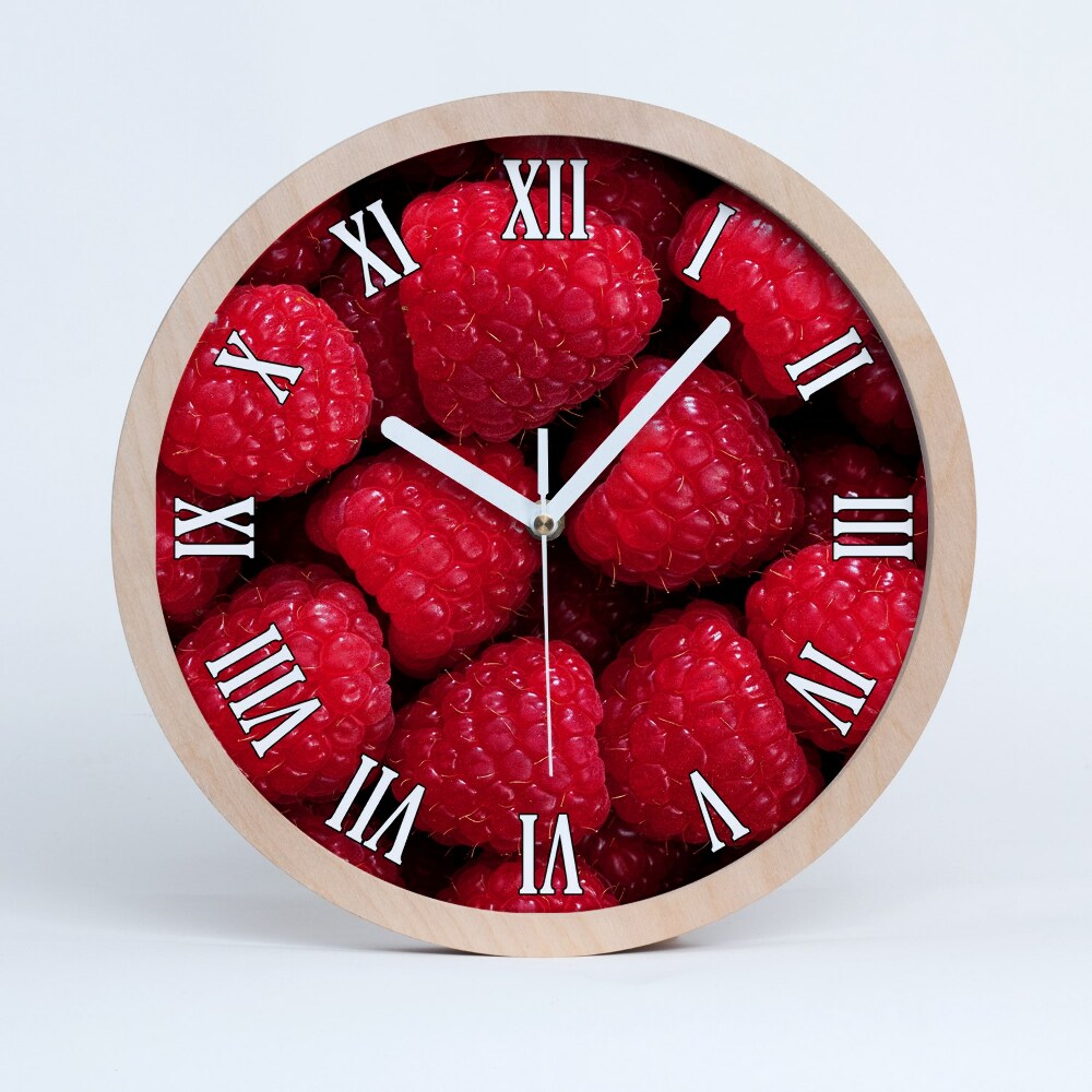 Zegar ścienny drewniany Maliny