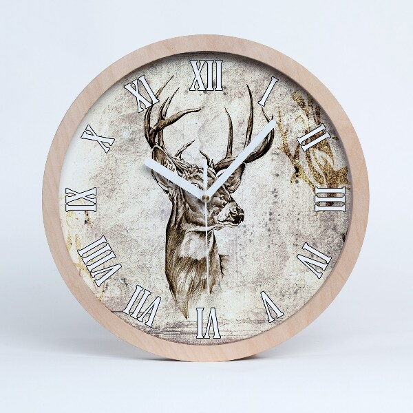 Zegar okrągły Jeleń