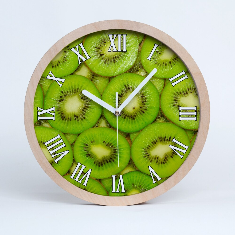 Drewniany zegar Kiwi