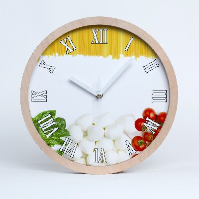 Nowoczesny zegar ścienny Włoska flaga