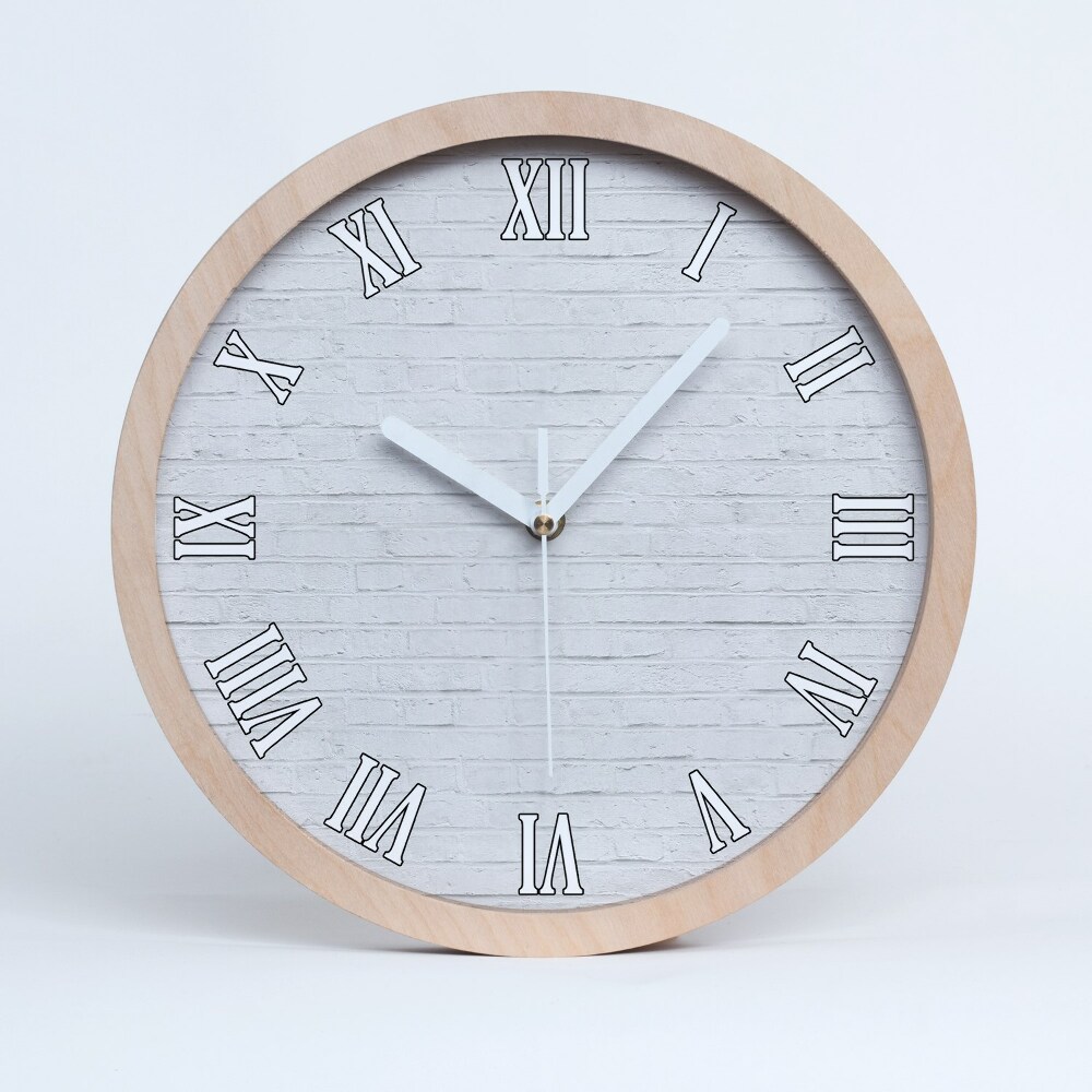 Zegar ścienny okrągły Ceglana ściana