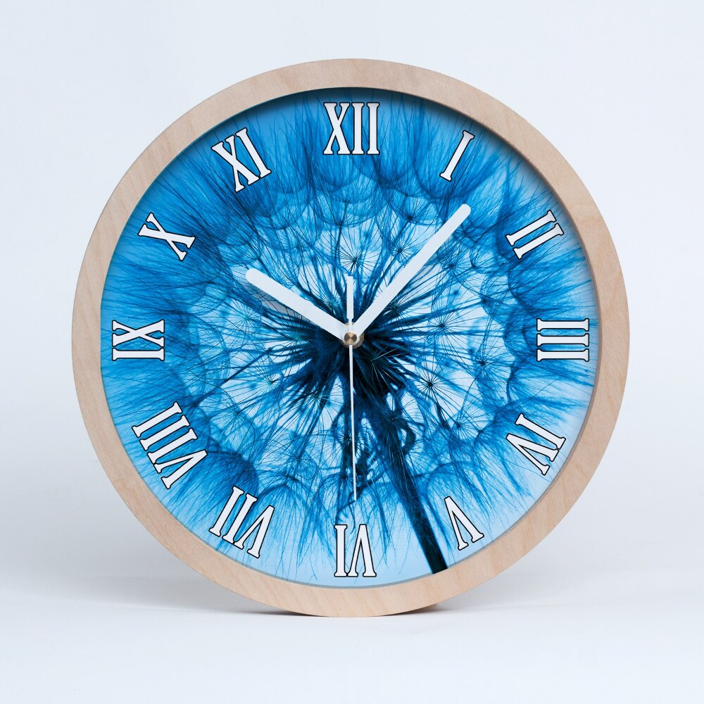 Zegar drewniany Dmuchawiec