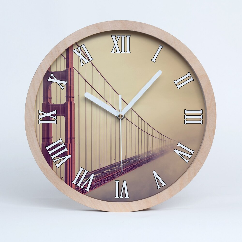Zegar drewniany Most san francisco