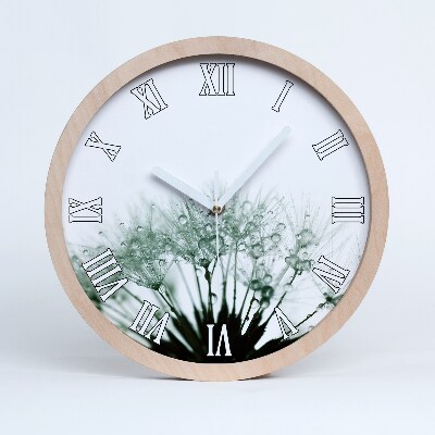 Drewniany zegar Nasiona dmuchawca