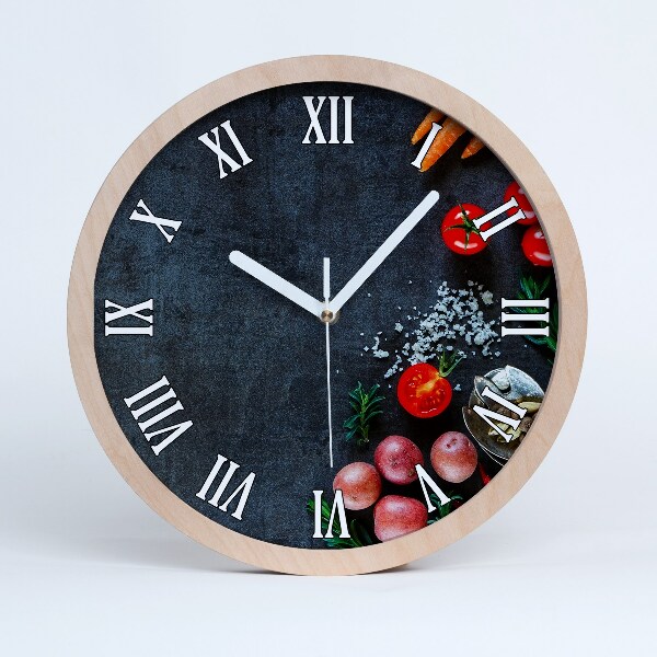 Zegar drewniany wiszący Składniki
