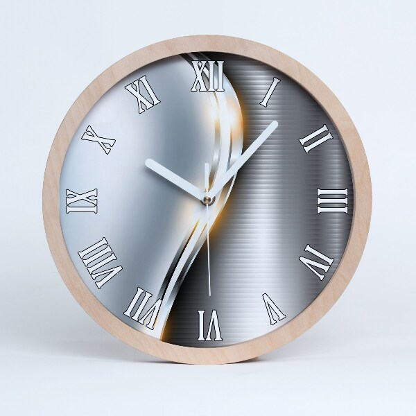 Nowoczesny zegar ścienny Metalowa abstrakcja