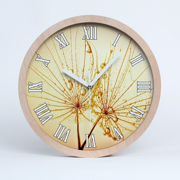 Nowoczesny zegar ścienny Nasiona dmuchawca