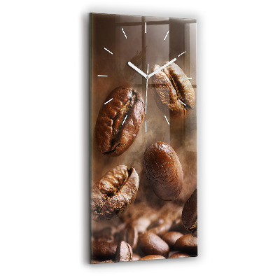 Zegar szklany Ziarna kawy