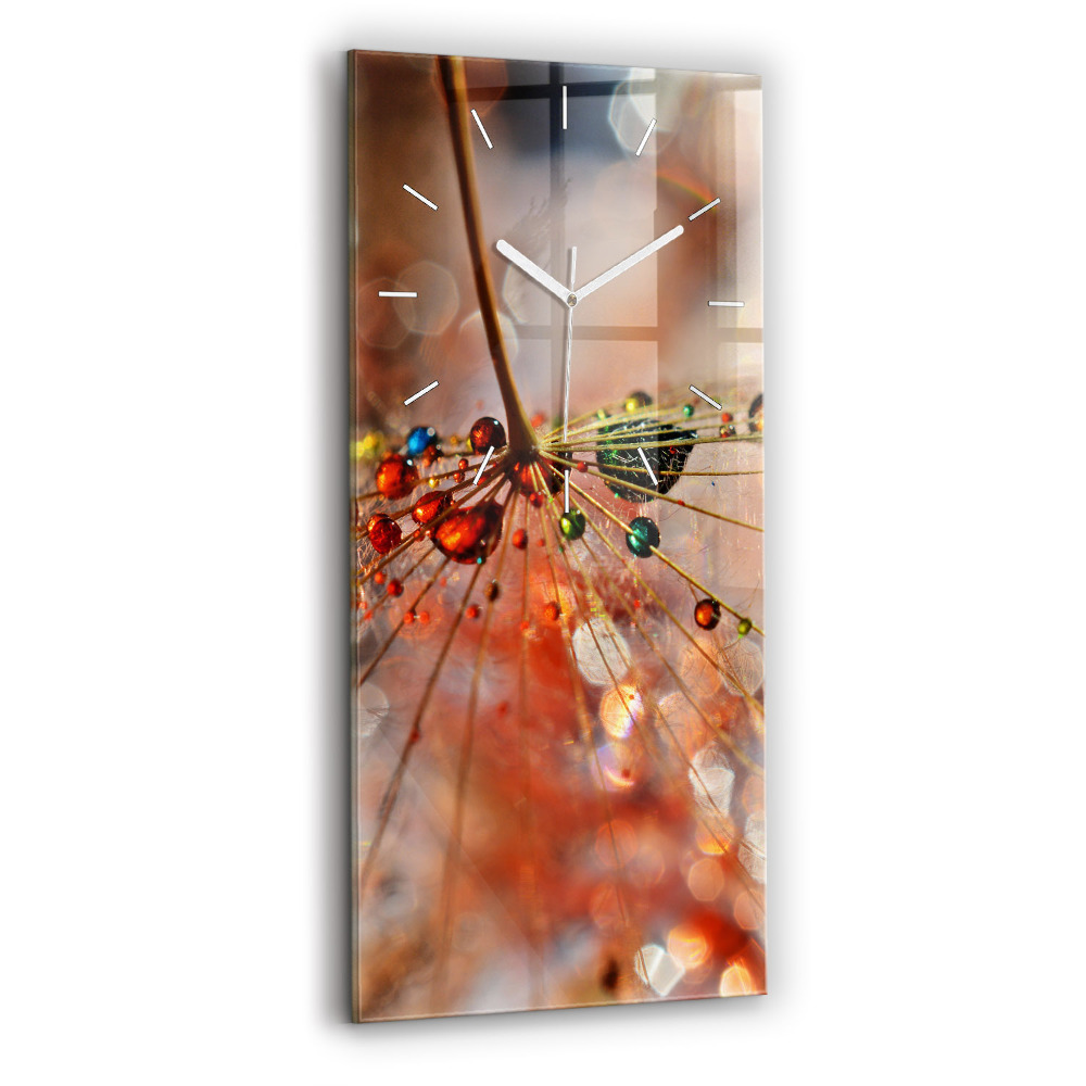 Zegar szklany Dmuchawiec z rosą