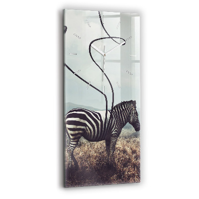 Zegar szklany Zebra – Abstrakcja