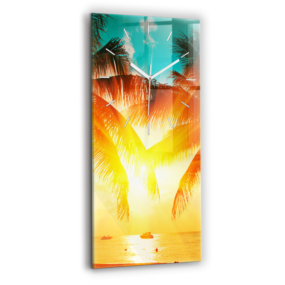 Zegar szklany Wakacje Odpoczynek Lato