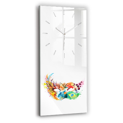 Zegar szklany Kultura - flaga Brazylii