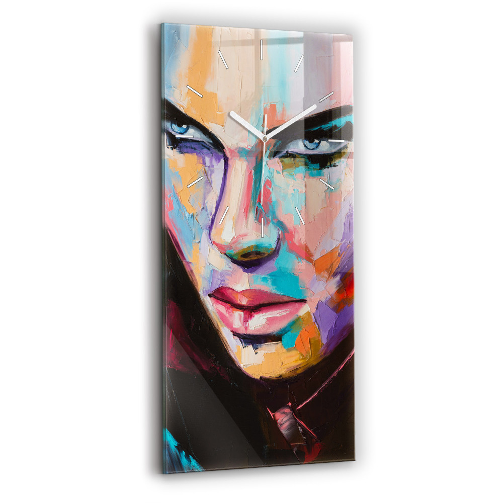 Zegar szklany Portret kobiety