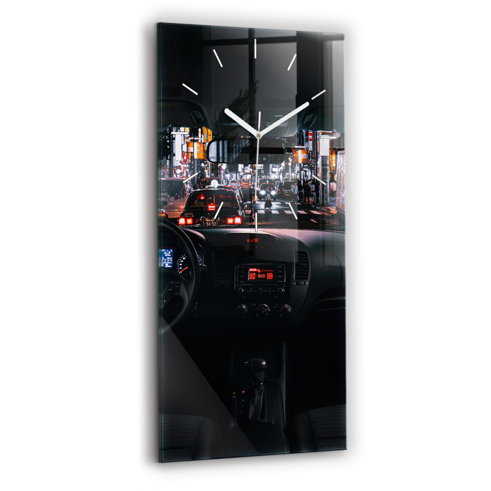 Zegar szklany Samochód w Tokio