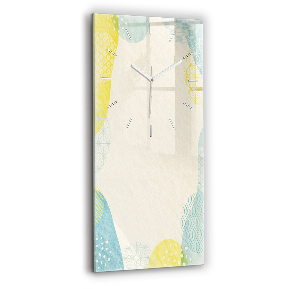 Zegar szklany Ramka ze wzorów