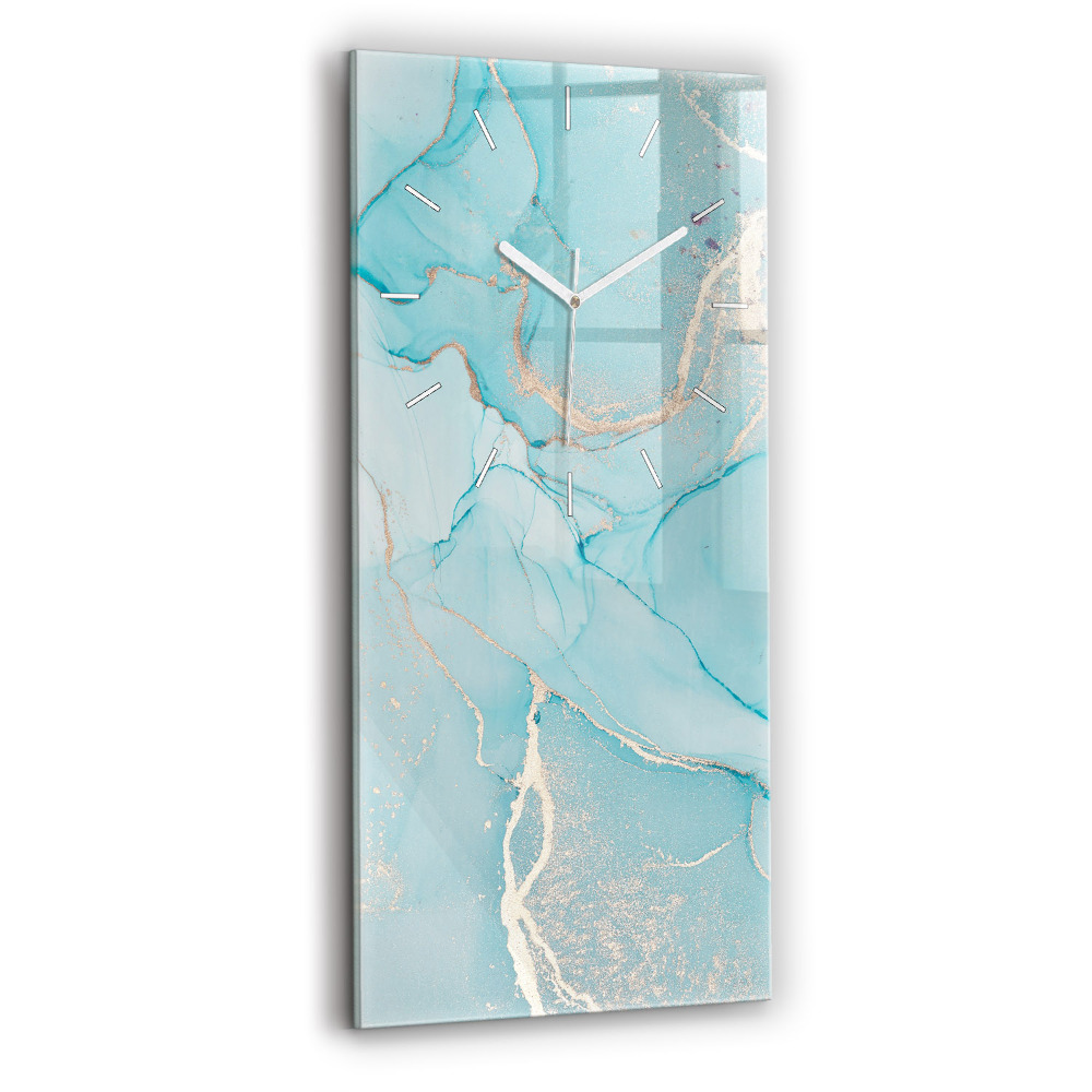 Zegar szklany Dekoracyjny marmur