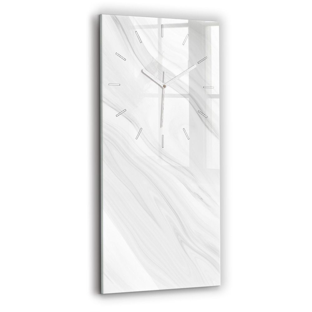 Zegar szklany Dekoracyjny marmur