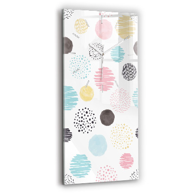 Zegar szklany Geometryczny wzór