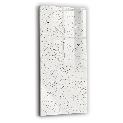 Zegar szklany Plamy abstrakcja