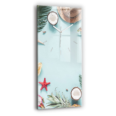 Zegar szklany Letnia kompozycja