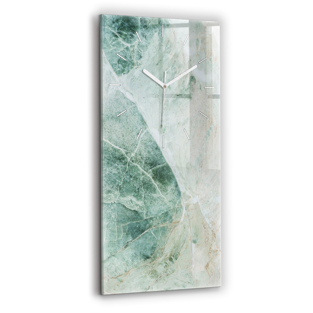 Zegar szklany Marmur Kamień Tekstura