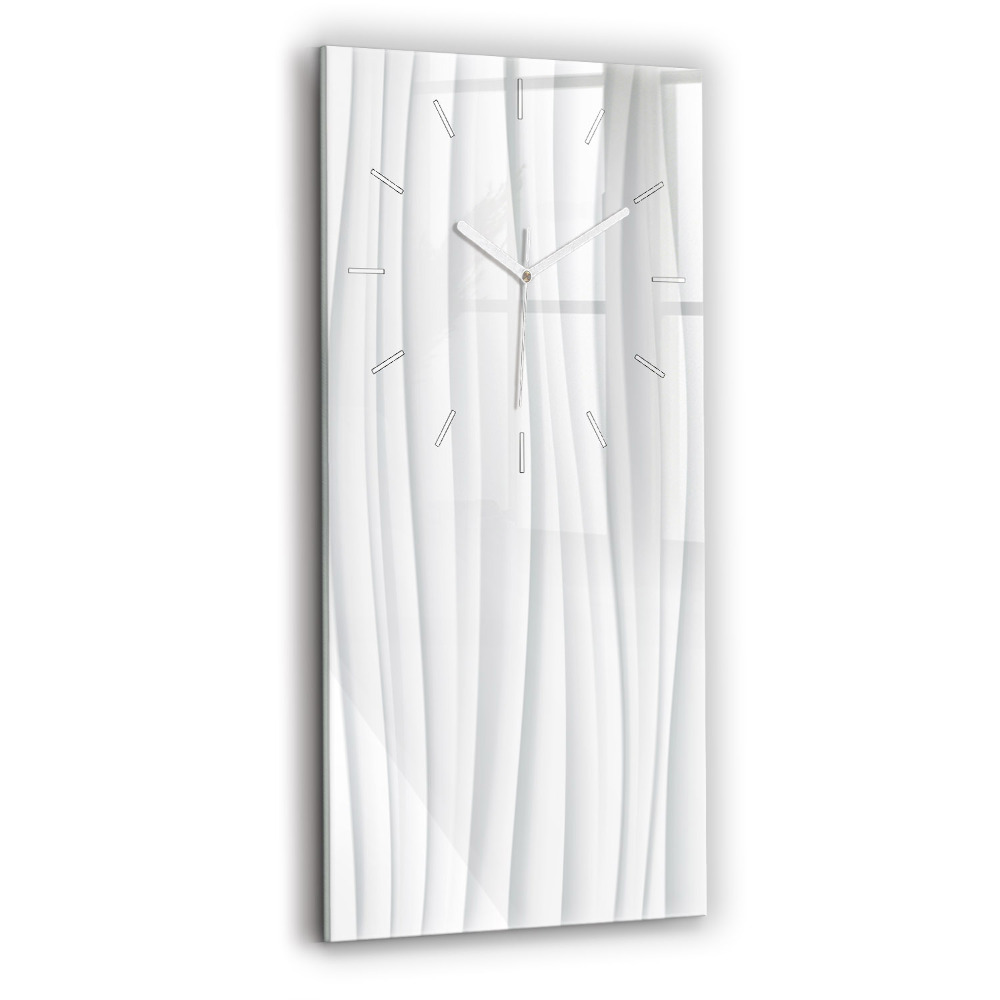 Zegar szklany Fale tekstura