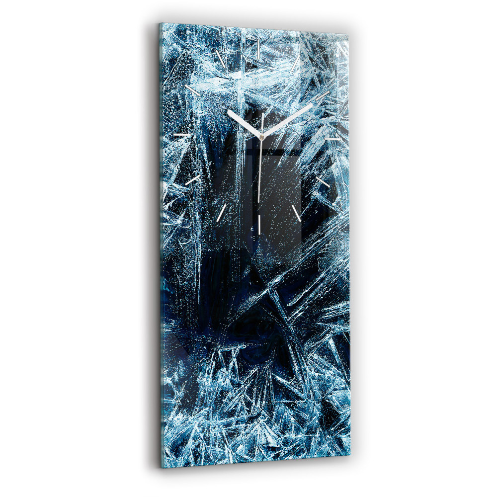 Zegar szklany Zamarznięta ściana