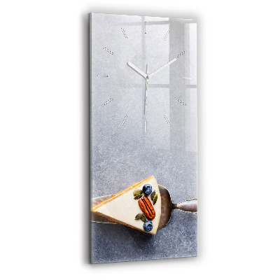 Zegar szklany Kawałek ciasta