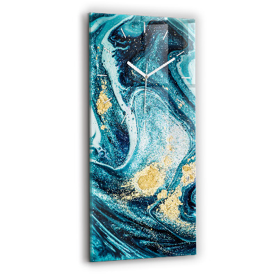 Zegar szklany Abstrakcyjny marmur