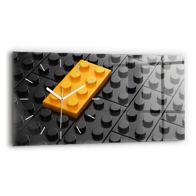 Zegar szklany Klocki zabawkowe