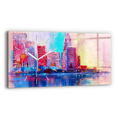 Zegar szklany Abstrakcja drapaczy chmur