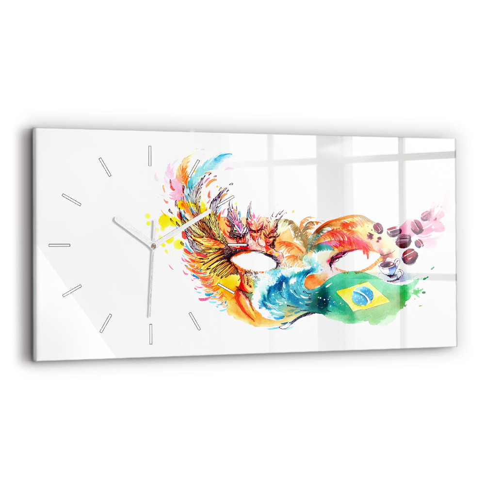 Zegar szklany Kultura - flaga Brazylii