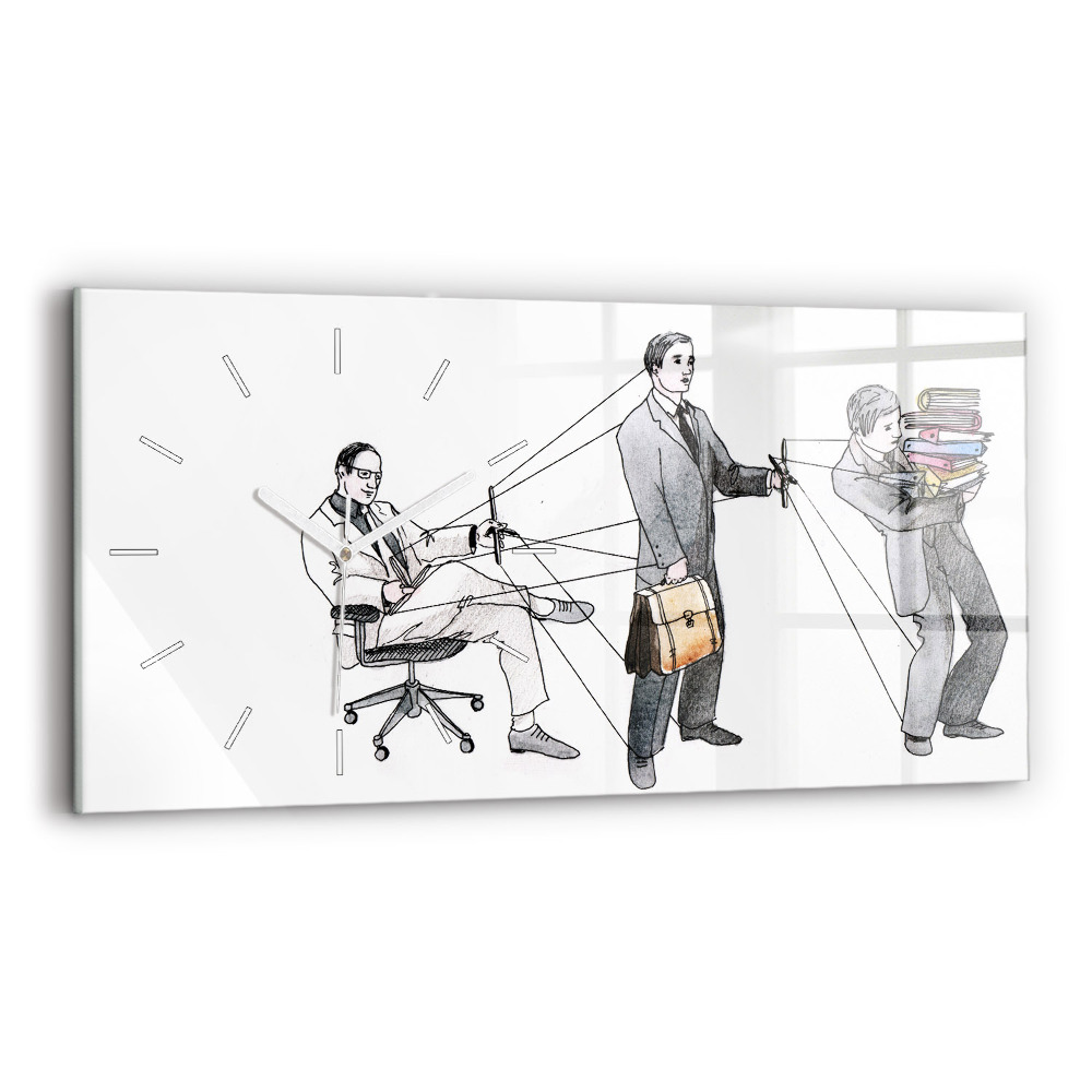 Zegar szklany Ludzie marionetki