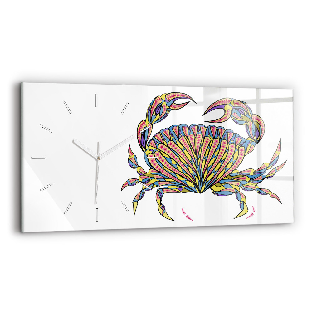 Zegar szklany Krab Etniczny