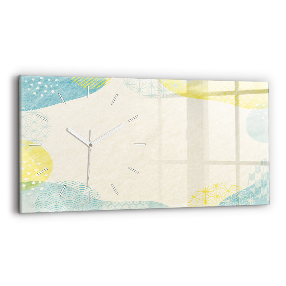 Zegar szklany Ramka ze wzorów