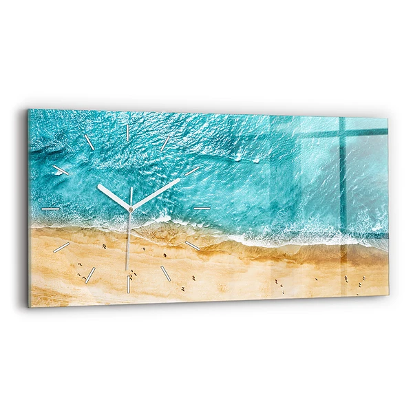 Zegar szklany Morze plaża ludzie