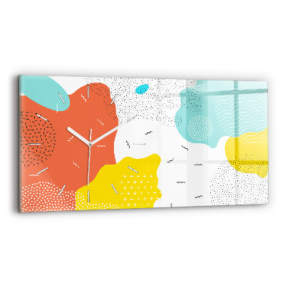 Zegar szklany Abstrakcja POP