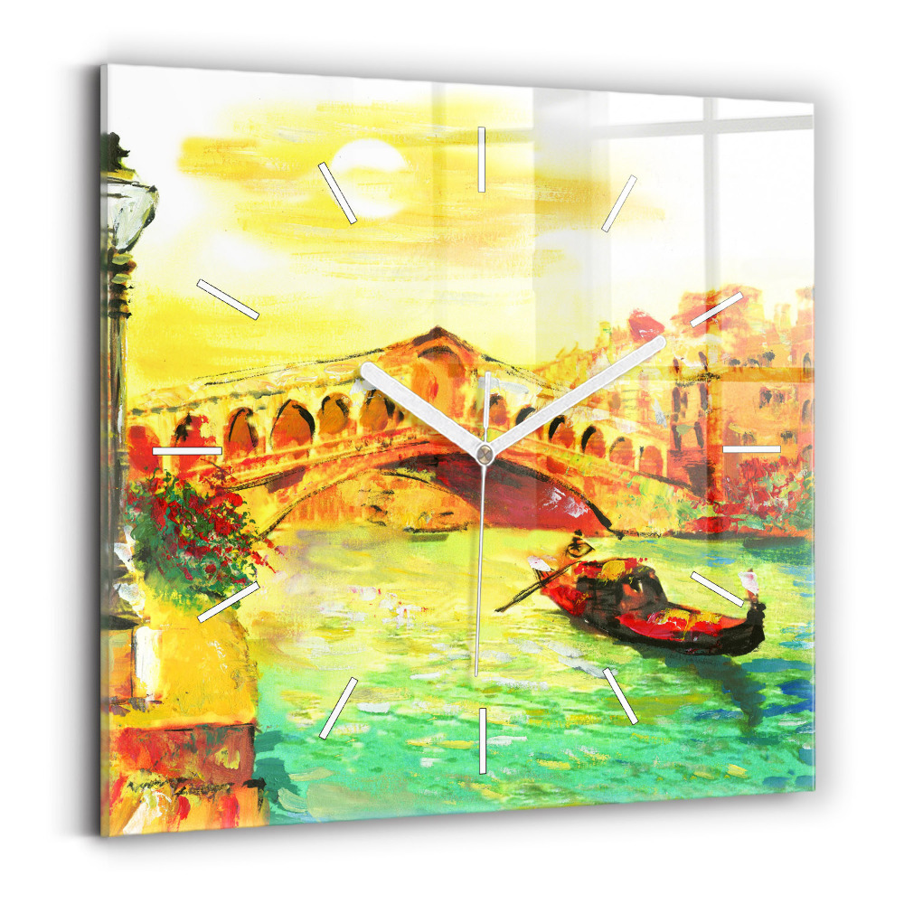 Zegar szklany Wenecja Most Rialto